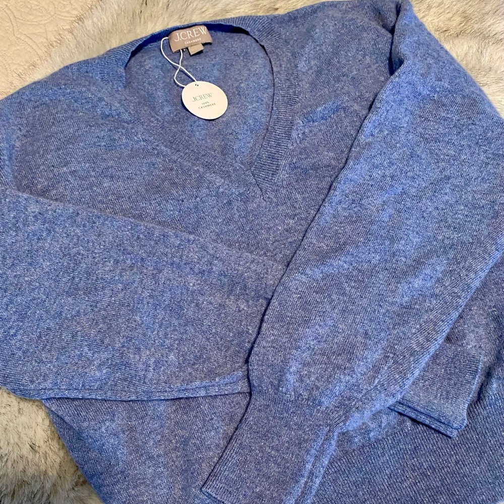 J.Crew Cashmere Shrunken V-neck Sweater